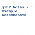 qPDF Notes 2.1 Example Screenshots